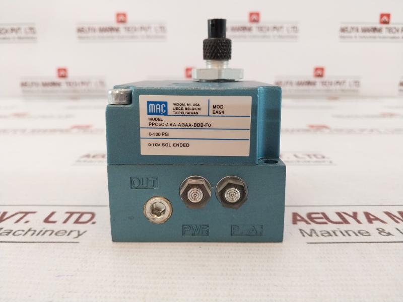 Mac Ppc5C-aaa-agaa-bbb-f0 Pressure Control Valve 0-100 Psi Ea54