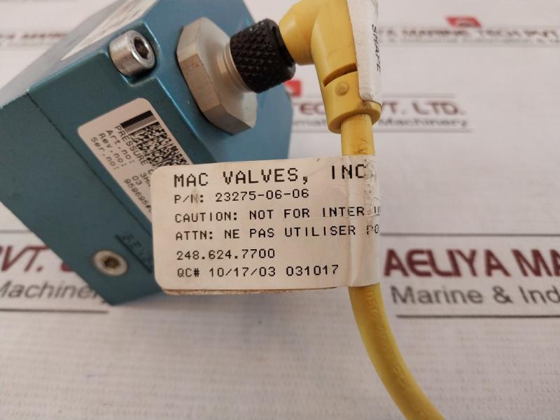 Mac Ppc5C-aaa-agaa-bbb-f0 Pressure Control Valve 0-10V Sgl 0-100 Psi 4A 300V