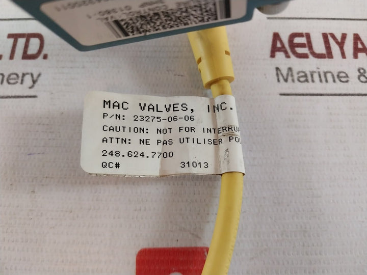 Mac Ppc5C-aaa-agaa-bbb-f0 Pressure Control Valve 0-10V Sgl 0-100 Psi Ea54 4A 300V