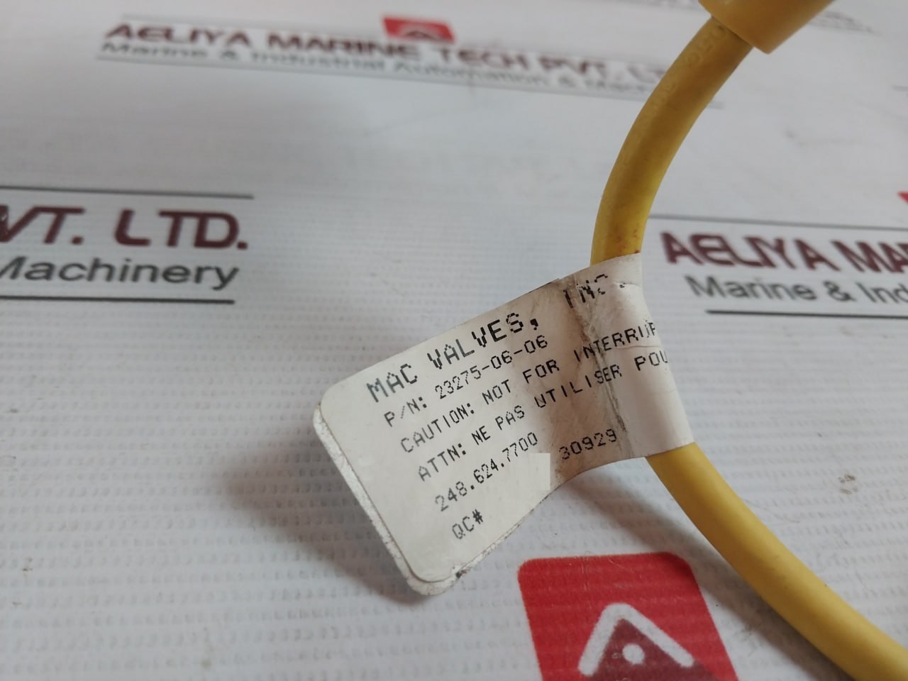 Mac Ppc5C-aaa-agaa-bbb-f0 Pressure Control Valve 23275-06-06 Rev.No:03 +18-28Vdc