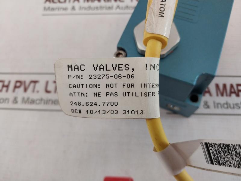 Mac Ppc5C-aaa-agaa-bbb-f0 Pressure Control Valve 4A 300V Rev.08 3Hne 04166-1