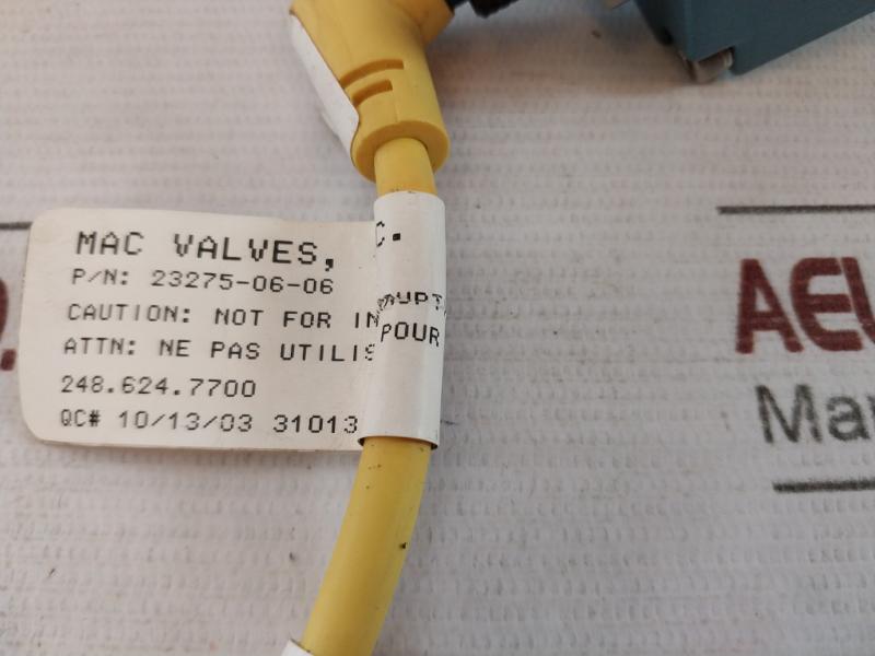 Mac Ppc5C-aaa-agaa-bbb-f0 Pressure Control Valve 4A 300V Rev.08 3Hne 04166-1