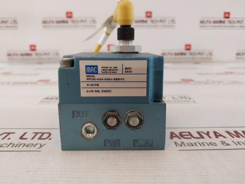 Mac Ppc5C-aaa-agaa-bbb-f0 Pressure Control Valve 4A 300V Rev.08 3Hne 04166-1