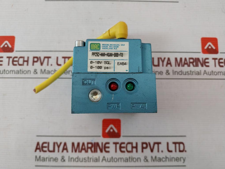Mac Ppc5C-aaa-agaa-bbb-f0 Pressure Control Valve Rev 3 0-10V Sgl 0-100 Psi