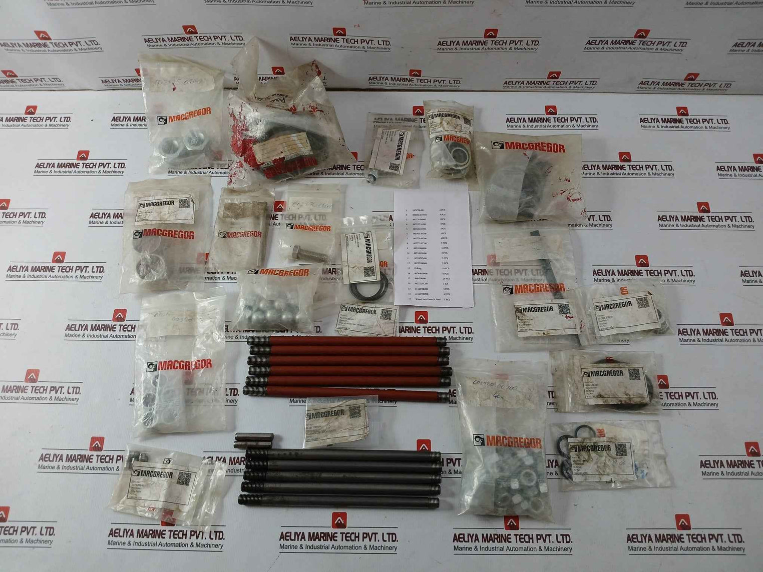 Macgregor 1074706.001 O-ring, Bushing, Check Valve, Studs, Screws, Washer Set