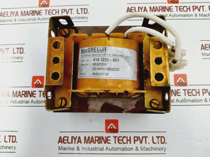 Macgregor 414 1226-801 Crown Steam Transformer 231468518000200