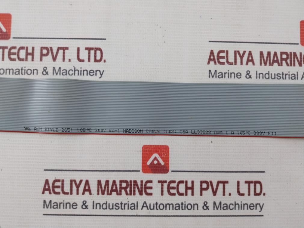 Madison Cable Ll33523 Flat Cable 105C 300V Vw-1 Csa Awm Style 2651