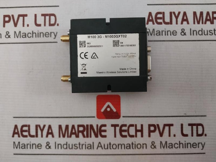Maestro M100 3G Modem Dc 5-32V 650Ma 2 X 0-12V