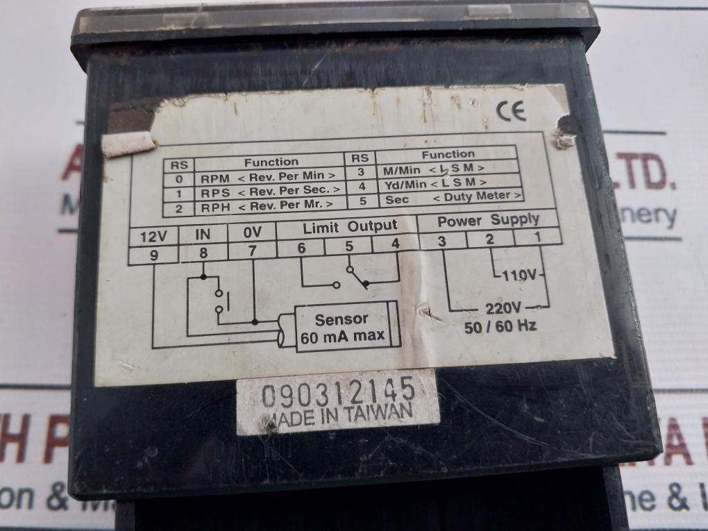 Mag Sm-20 Tachometer & Line Speed Meter 50/60 Hz