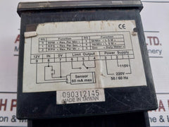 Mag Sm-20 Tachometer & Line Speed Meter 50/60 Hz
