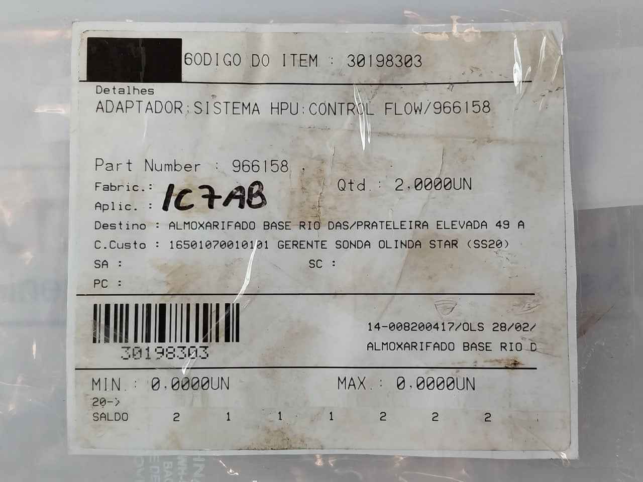 Magnaloy 966158 Adapter Compensator Application Hpu Control Flow System 3500Psi