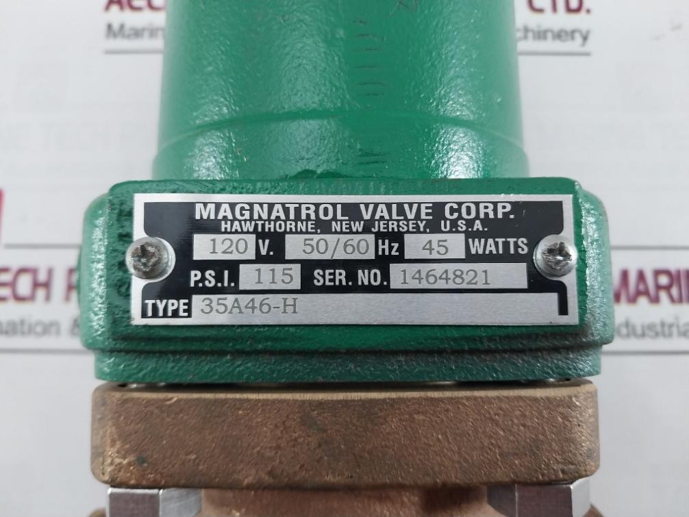 Magnatrol 35A46-h Solenoid Valve 40407 120V 50/60Hz 45 Watts 115 Psi