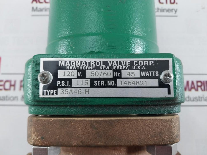 Magnatrol 35A46-h Solenoid Valve 40407 120V 50/60Hz 45 Watts 115 Psi