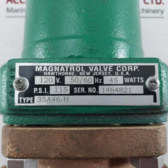 Magnatrol 35A46-h Solenoid Valve 40407 120V 50/60Hz 45 Watts 115 Psi
