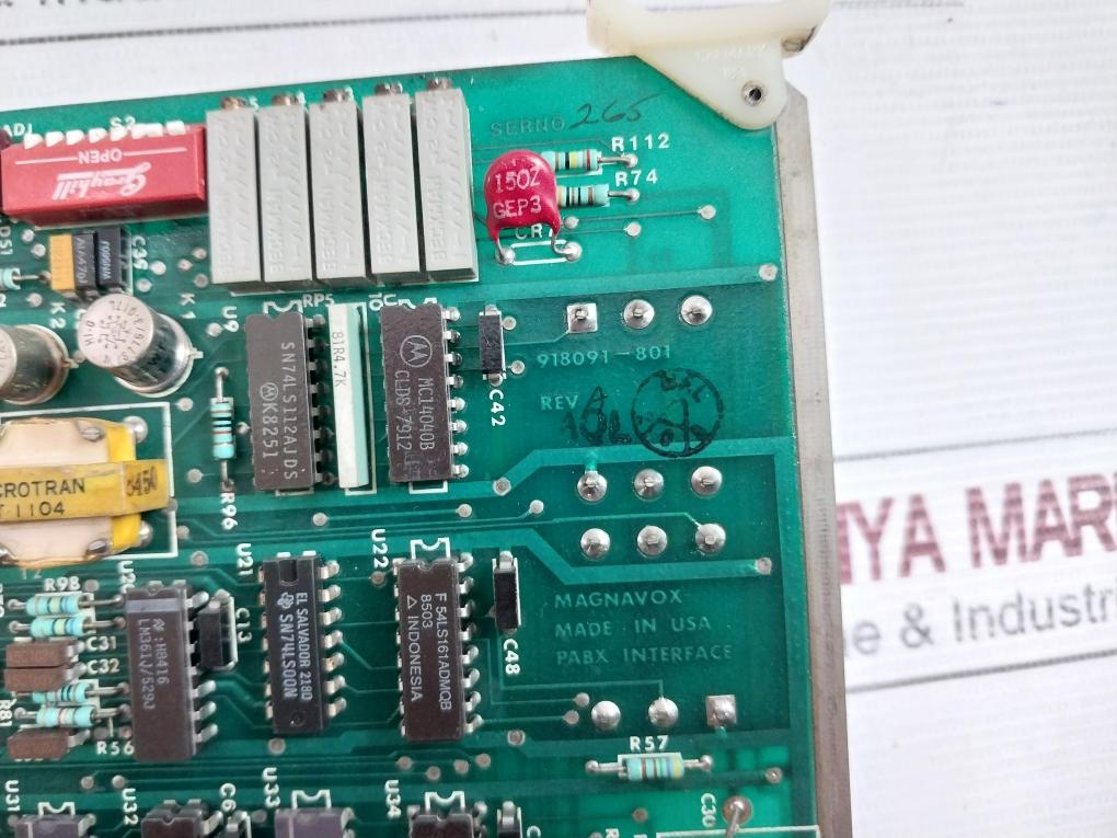 Magnavox 411098-1 Printed Circuit Board Rev: A 918091-801