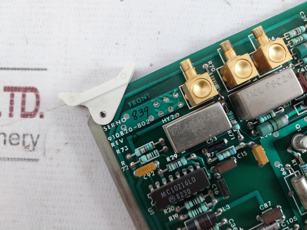 Magnavox 910820-802 Printed Circuit Board Rev: D Mp411701-1 411701-1