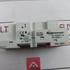 Magnecraft 70-782D8-1A Relay Socket 16A, 300V