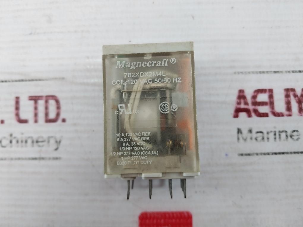 Magnecraft 782Xdx2M4L General Purpose Ice Cube Relay1/3Hp 120Vac