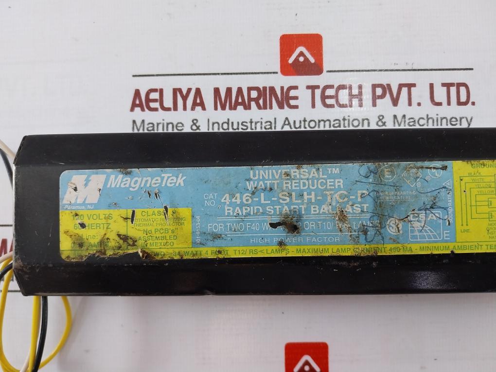 Magnetek 446-l-slh-tc-p Rapid Start Ballast Universal Watt Reducer 120V 60Hz