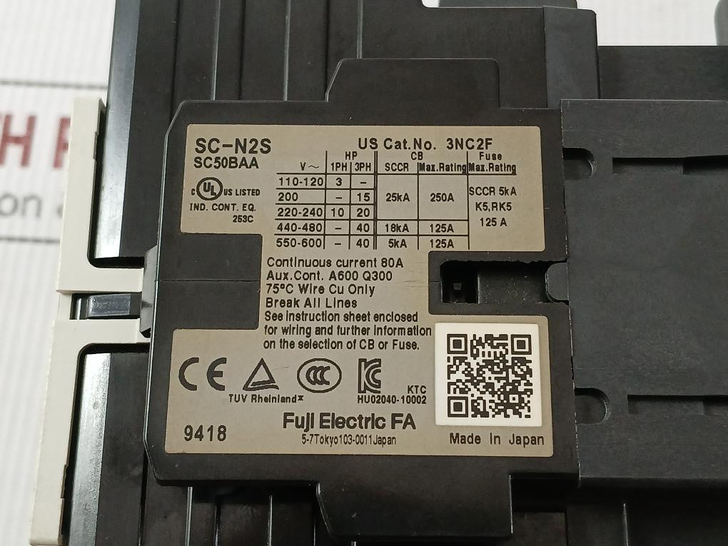 Magnetic-Contactor-Fa-Sc-N2s-50-Fuji-Electric-1000v-80a-7