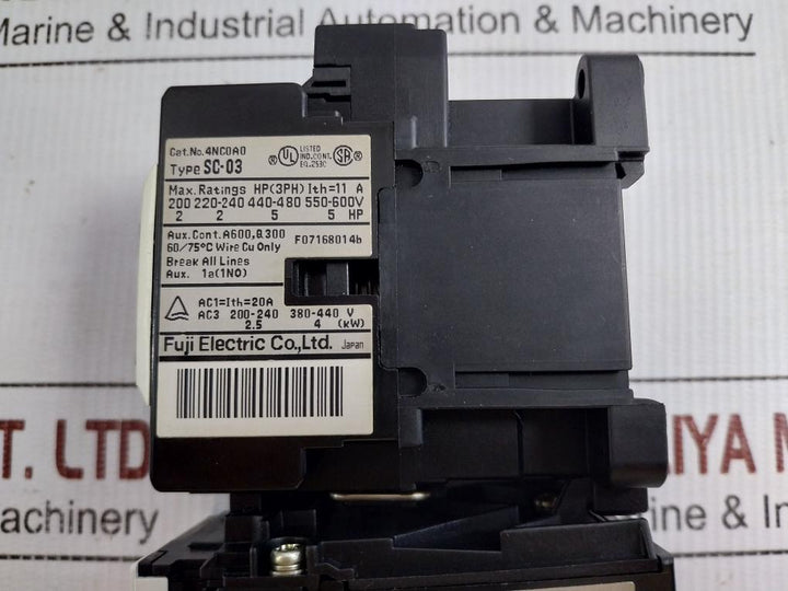 Magnetic-Switch-With-Thermal-Relay-600vac-Max-0-8-1-2a-Rc-By-Fuji-Electric-Sw-03-3h-10
