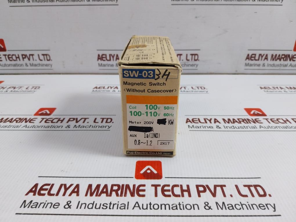 Magnetic-Switch-With-Thermal-Relay-600vac-Max-0-8-1-2a-Rc-By-Fuji-Electric-Sw-03-3h-8