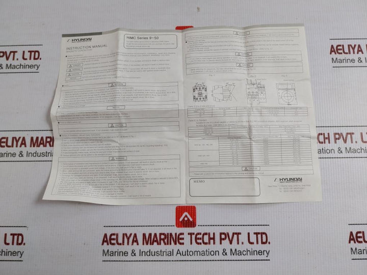 Ac Magnetic Contactor 200...220V 60Hz Hyundai Himc 12
