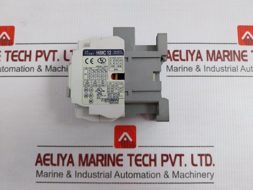 Ac Magnetic Contactor 200...220V 60Hz Hyundai Himc 12
