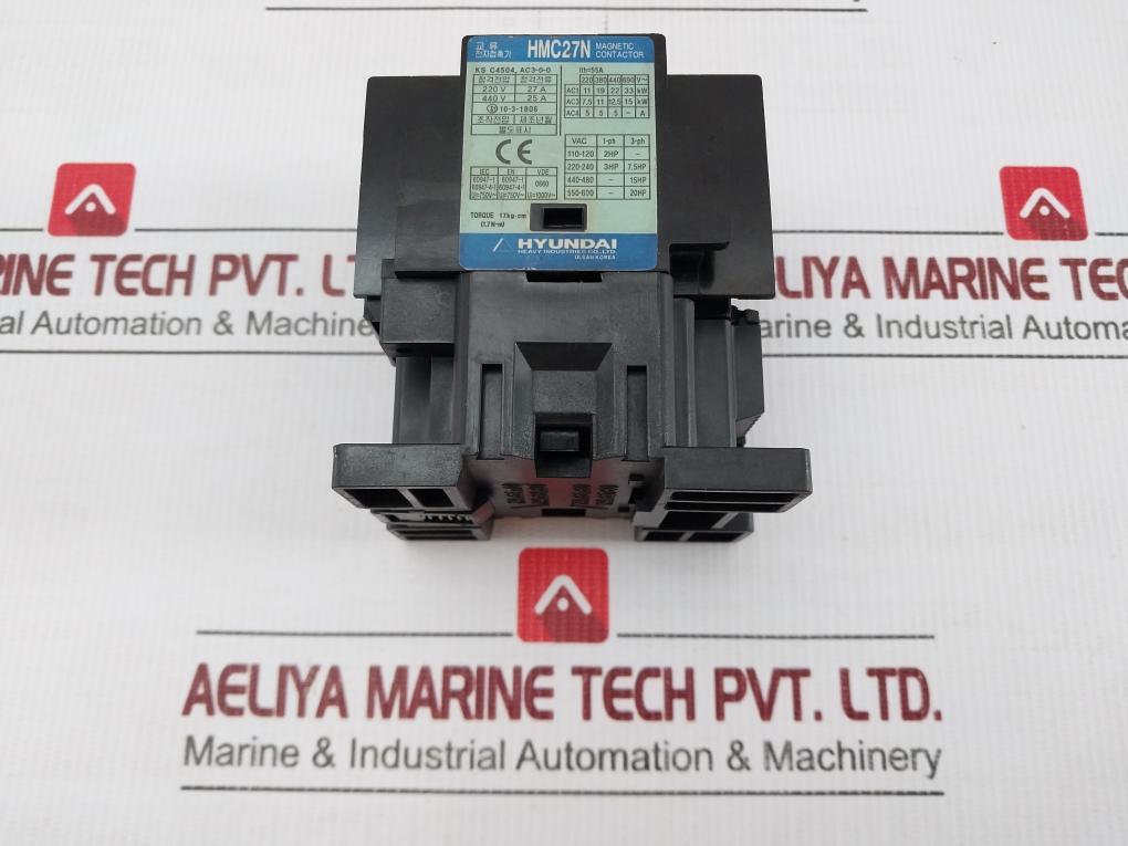 Magnetic Contactor Hmc27N W22 Hyundai 750V/55A