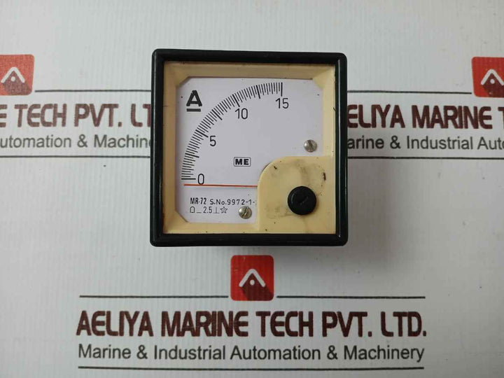 Mahesh Electrical Instruments Mr-72 Analog Ammeter 0-15 A