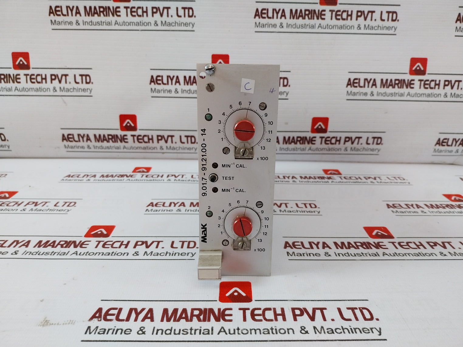 Mak 9.01.7-93.11.00-02 Motor Control Card Rack 9.01.7-91.21.00-14