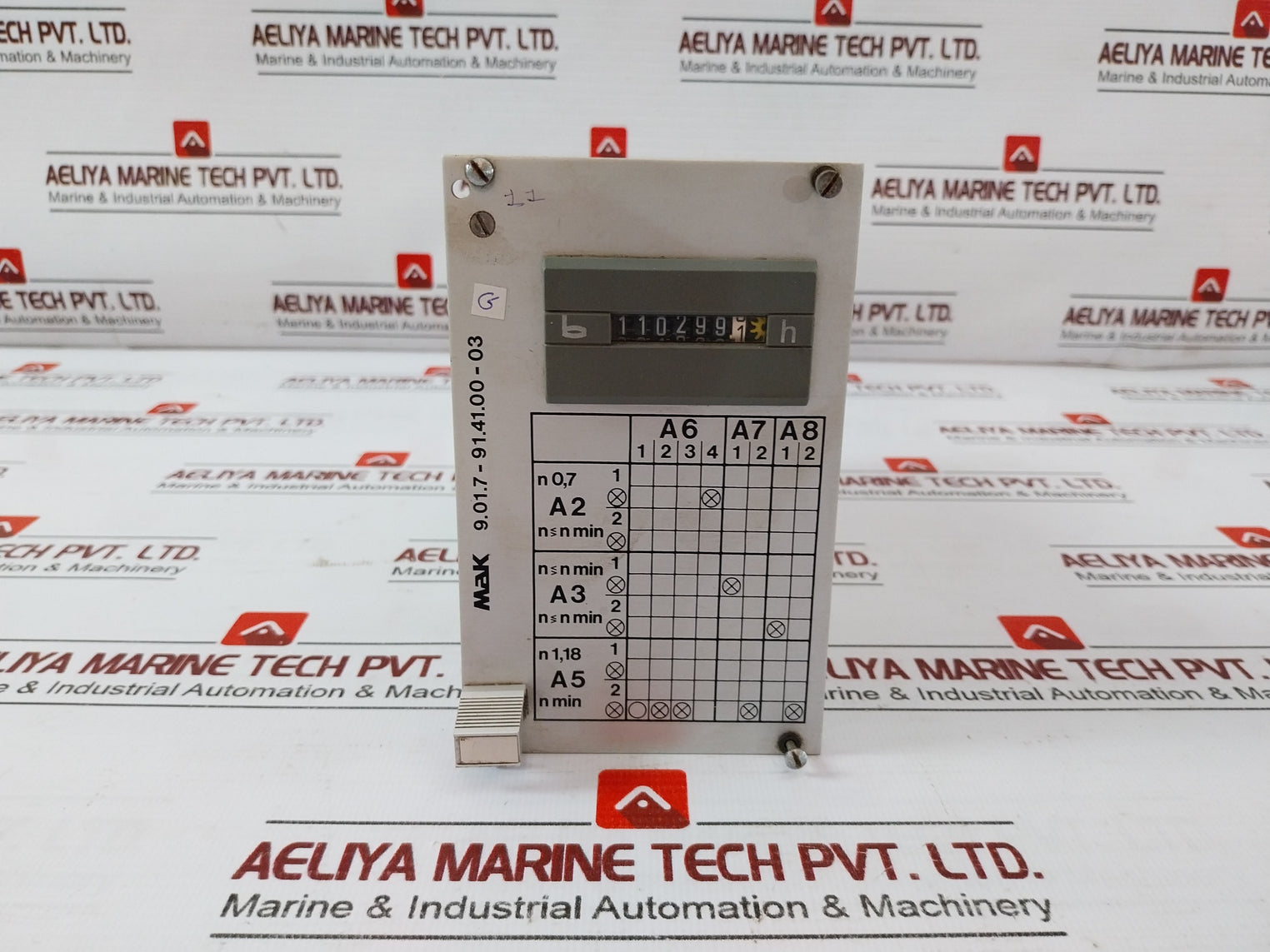 Mak 9.01.7-93.11.00-02 Motor Control Card Rack 9.01.7-91.21.00-14