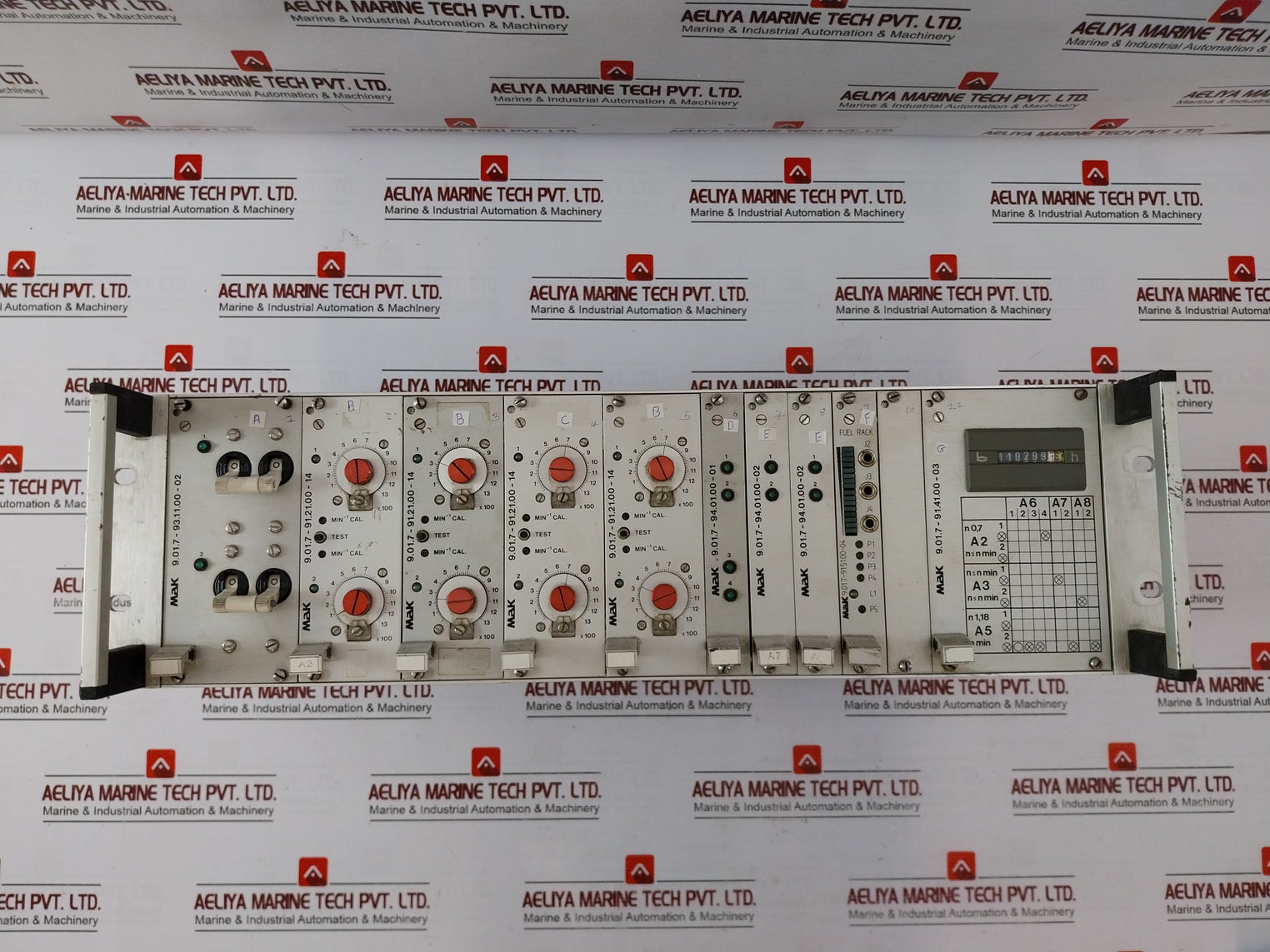 Mak 9.01.7-93.11.00-02 Motor Control Card Rack 9.01.7-91.21.00-14