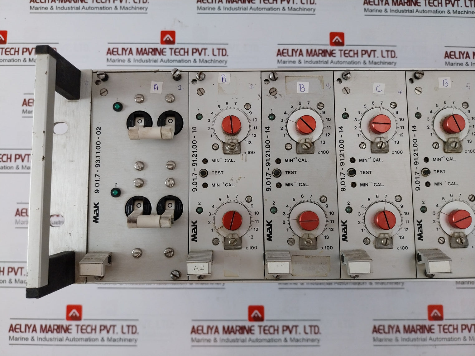 Mak 9.01.7-93.11.00-02 Motor Control Card Rack 9.01.7-91.21.00-14