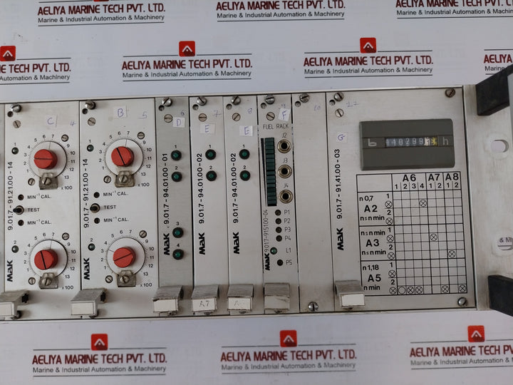 Mak 9.01.7-93.11.00-02 Motor Control Card Rack 9.01.7-91.21.00-14