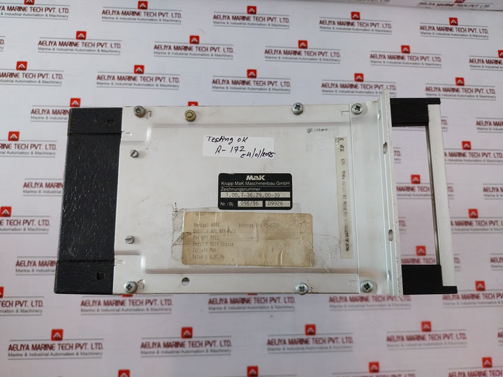 Mak 9.01.7-93.11.00-02 Motor Control Card Rack 9.01.7-91.21.00-14