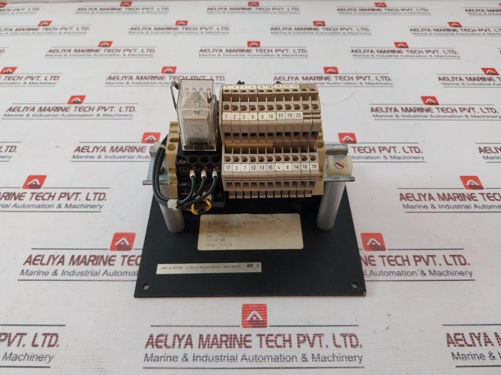 Mak Ep 3 Port Main Engine Start Stop Panel 250V Ac 10A 300V Ac 95-0331