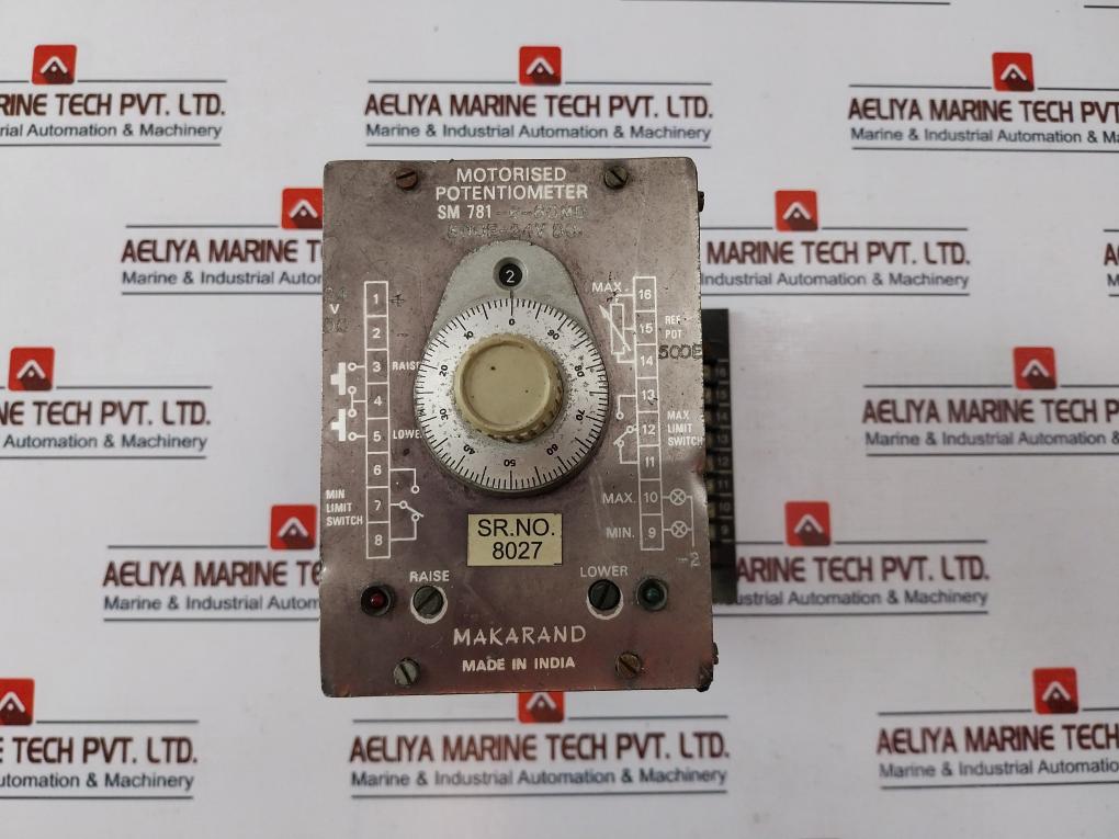 Makarand Electronics Sm 781-6-60Md Motorised Potentiometer 24Vdc