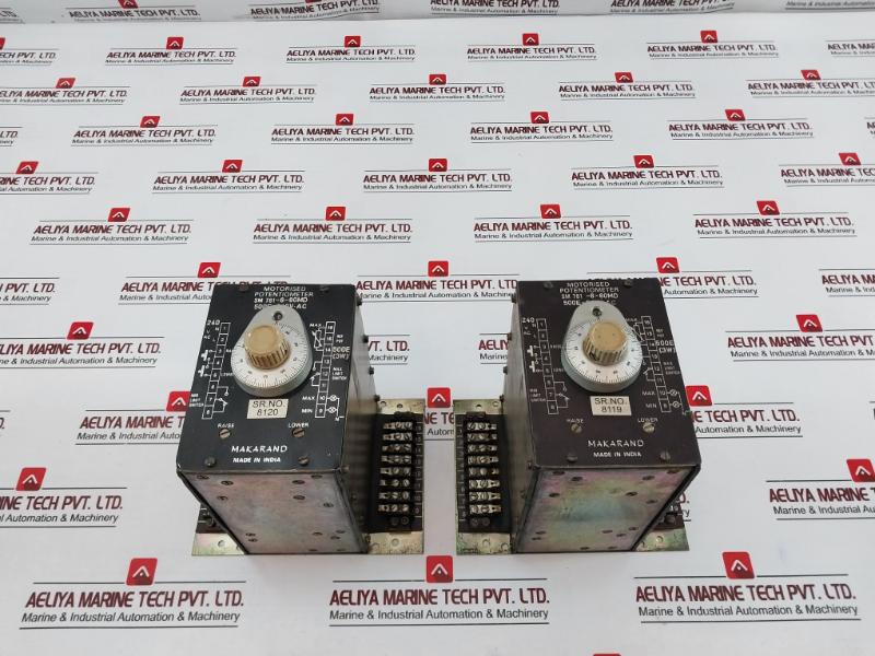 Makarand Electronics Sm 781-6-60md Motorised Potentiometer 0-90° 500e-240v Ac