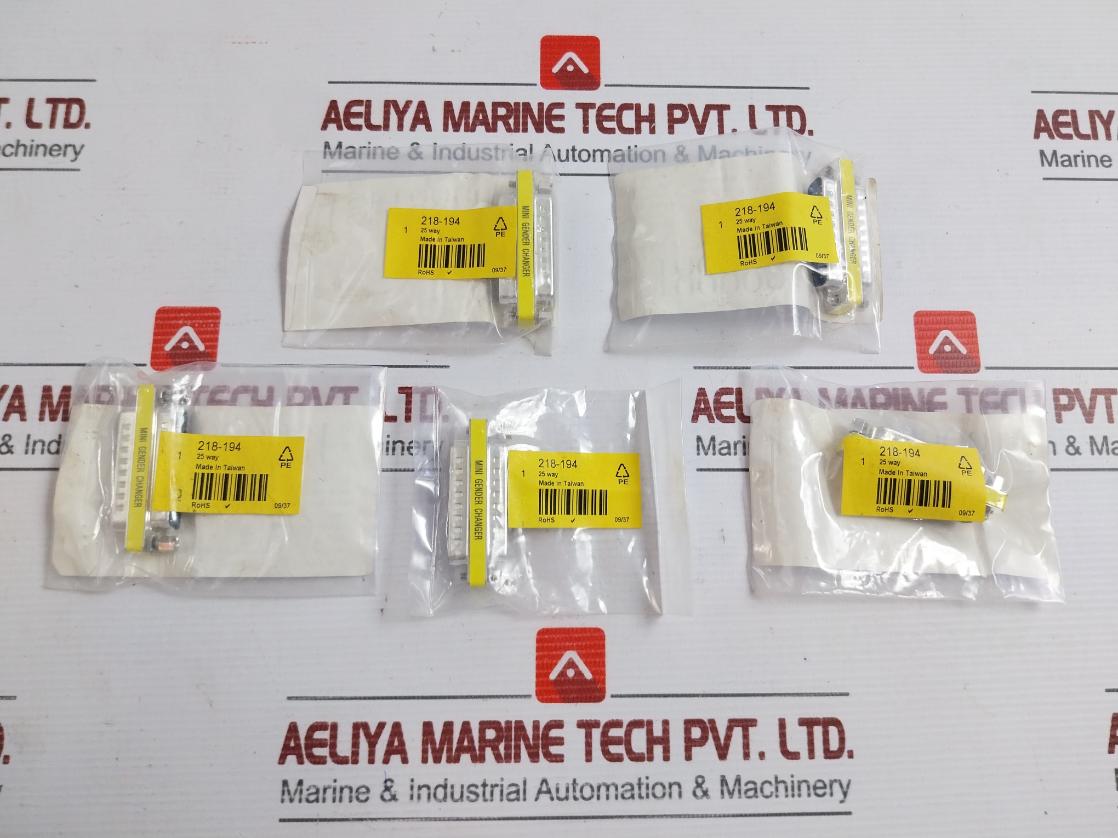 Lot Of 5X 218-194 25Way Mini Gender Changer Rs