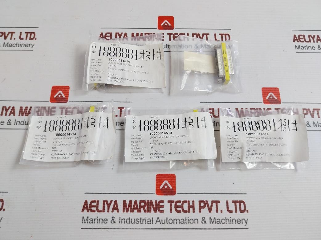 Lot Of 5X 218-194 25Way Mini Gender Changer Rs