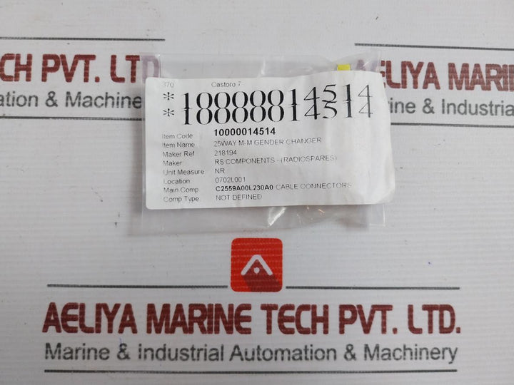 Lot Of 5X 218-194 25Way Mini Gender Changer Rs
