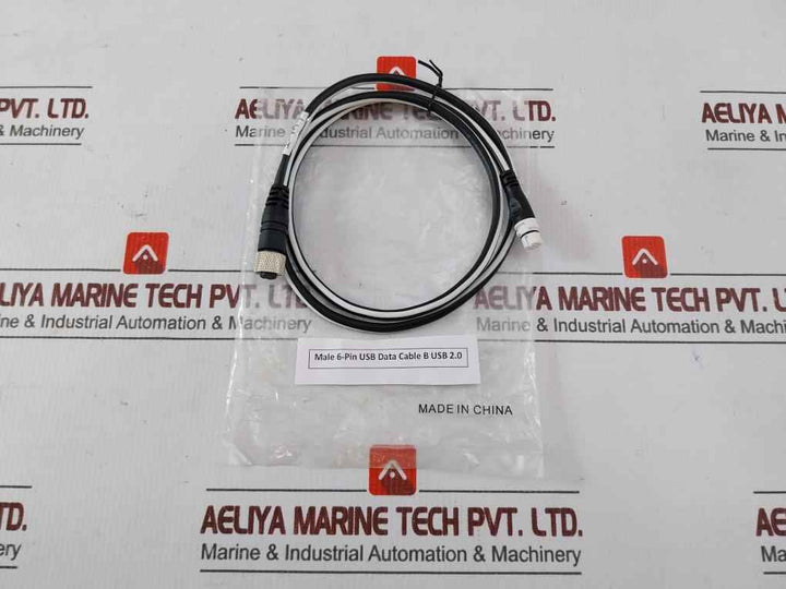 Male 6-pin Usb Data Cable B Usb 2.0 1-meter