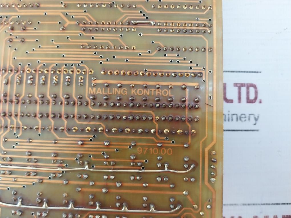 Malling Kontrol 9710.00A Printed Circuit Board Card Hw.9-86/Hv.9-86