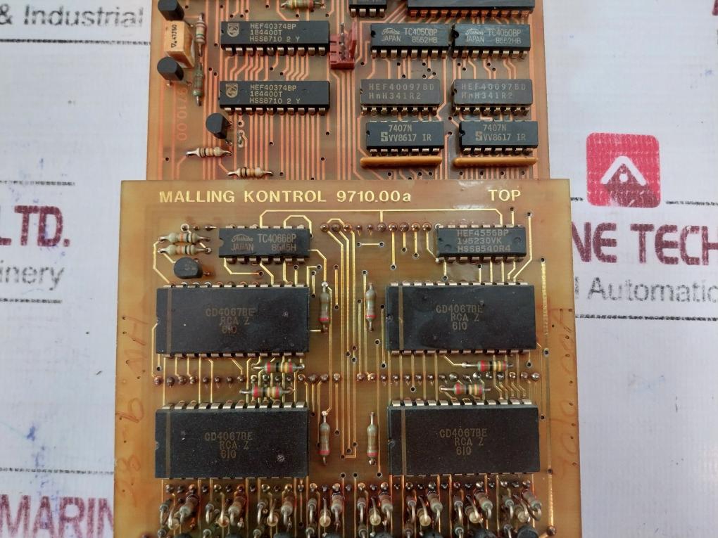 Malling Kontrol 9710.00A Printed Circuit Board Card Hw.9-86/Hv.9-86