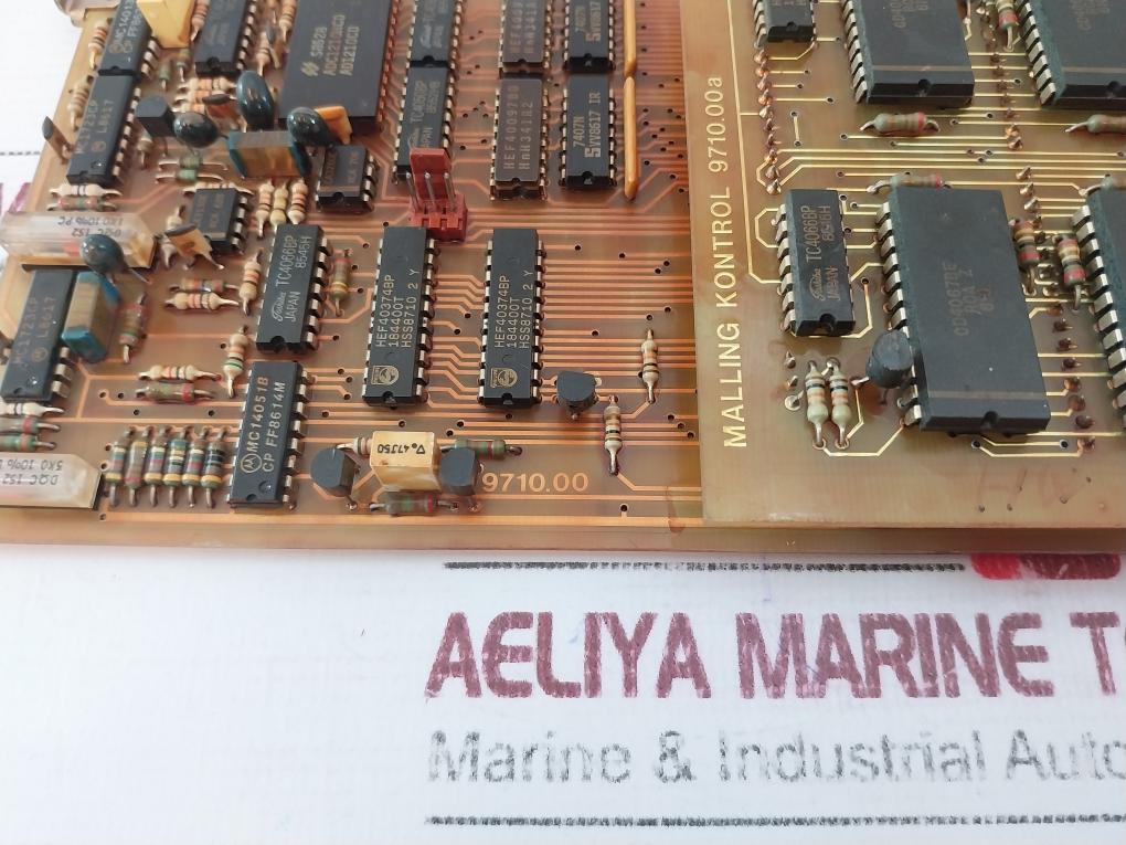 Malling Kontrol 9710.00A Printed Circuit Board Card Hw.9-86/Hv.9-86