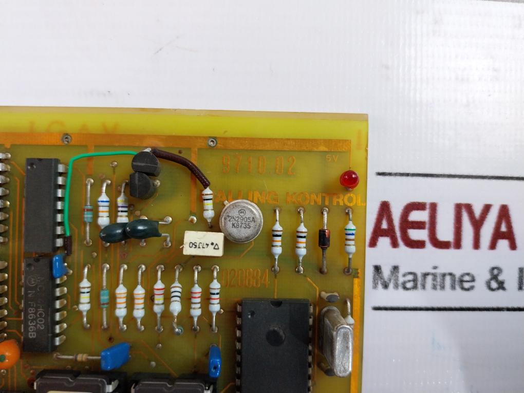 Malling Kontrol 9710.02 Printed Circuit Board 020884 Used
