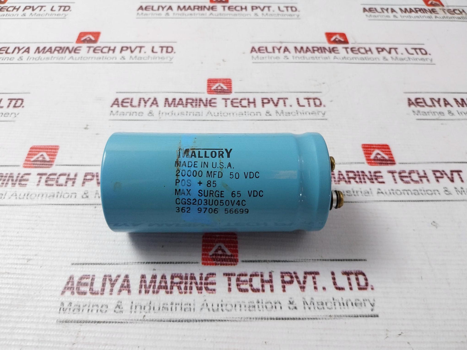 Mallory Cgs203U050V4C Capacitor 20000 Mfd 50 Vdc