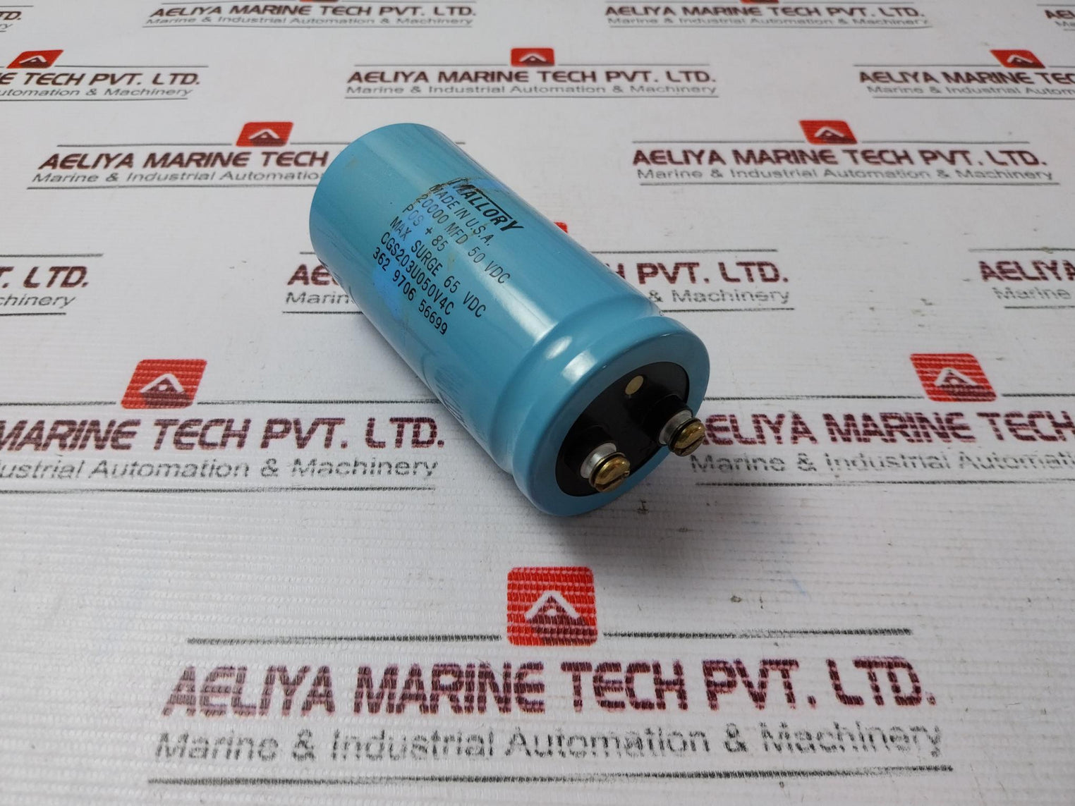 Mallory Cgs203U050V4C Capacitor 20000 Mfd 50 Vdc