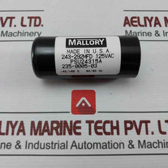 Mallory Psu24315A Motor Start Capacitor 50/60Hz